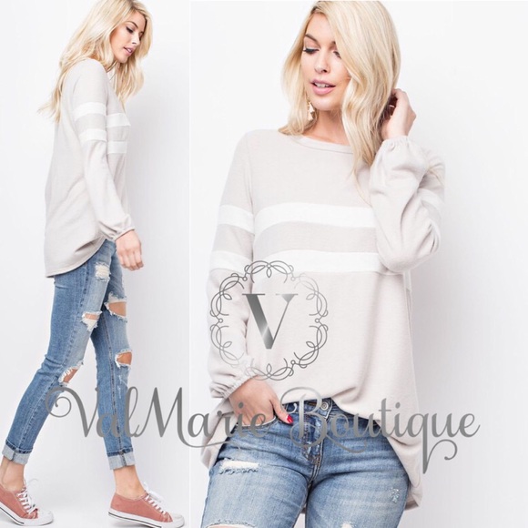 🌹LAST 1- Mega Soft Oatmeal HACCI Top - Picture 2 of 4